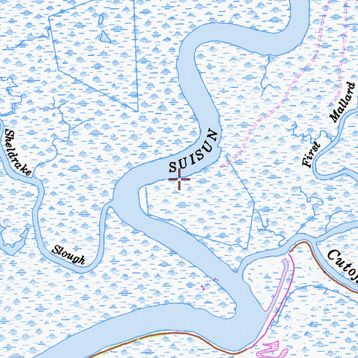 Topographic Map of Fairfield-Suisun City Division, CA