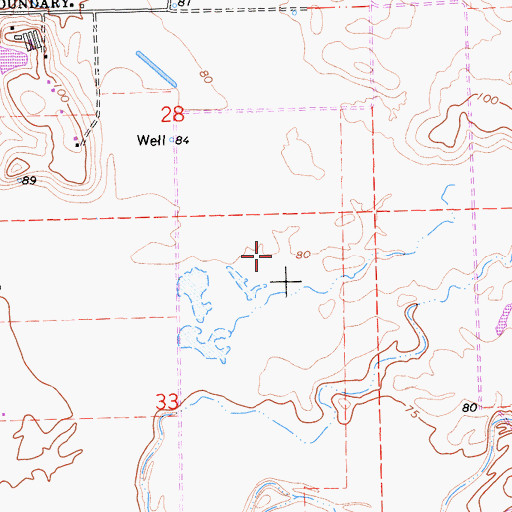 Topographic Map of Galt Division, CA