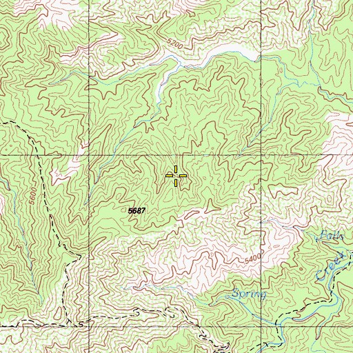 Topographic Map of Los Padres Division, CA