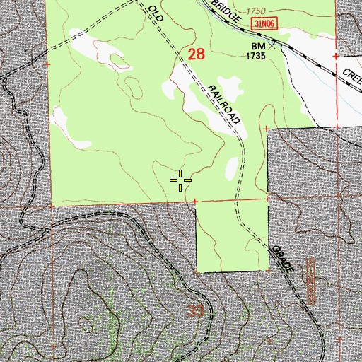 Topographic Map of Westwood Division, CA