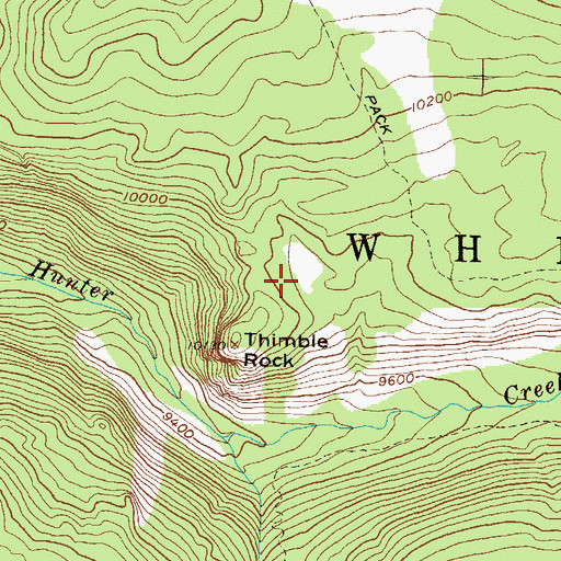 Topographic Map of Aspen Division, CO