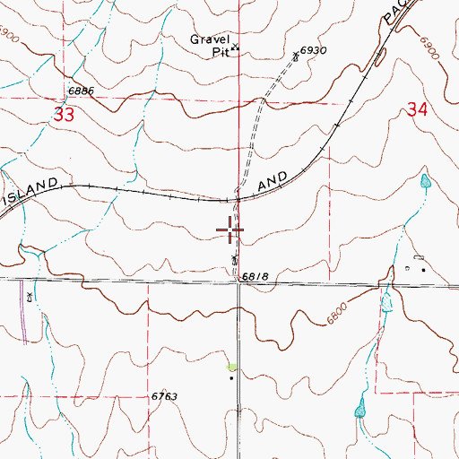 Topographic Map of Black Forest-Peyton Division, CO