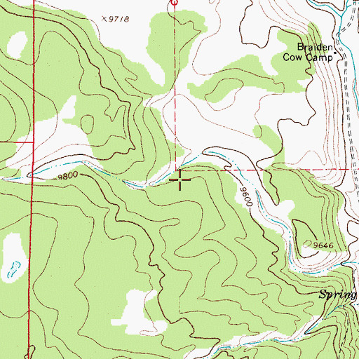 Topographic Map of West Conejos Division, CO