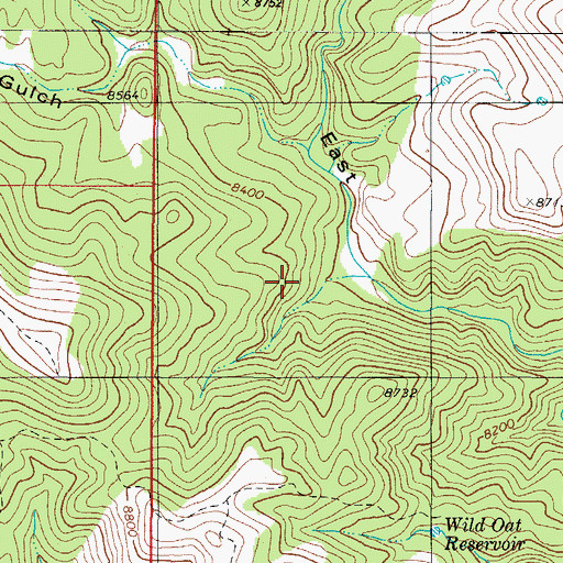 Topographic Map of Cotopaxi Division, CO