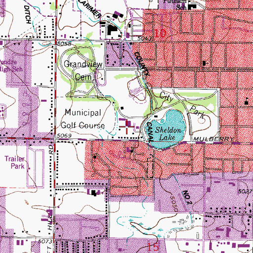 Topographic Map of Fort Collins Division, CO