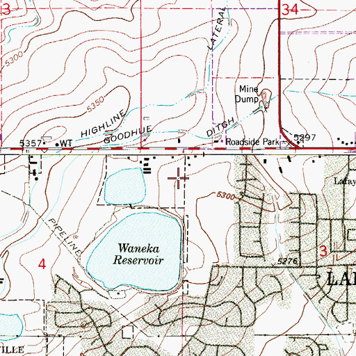 Topographic Map of Lafayette-Louisville Division, CO