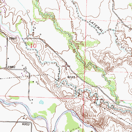 Topographic Map of Montrose Division, CO