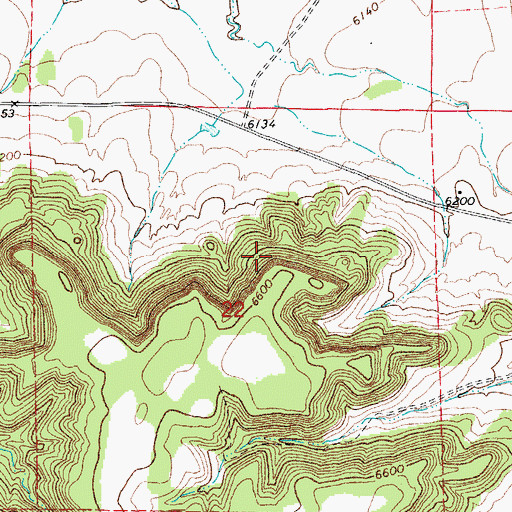 Topographic Map of Trinidad Division, CO