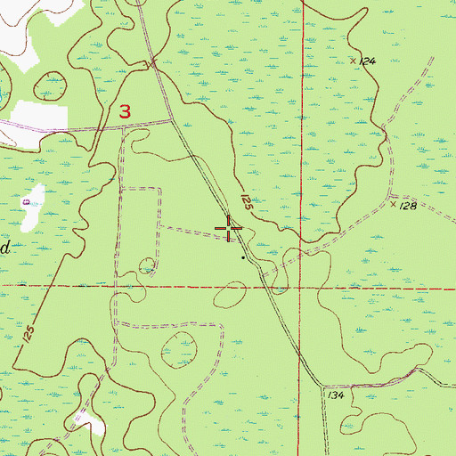 Topographic Map of Jasper Division, FL