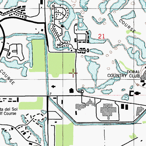 Topographic Map of North Westside Division, FL