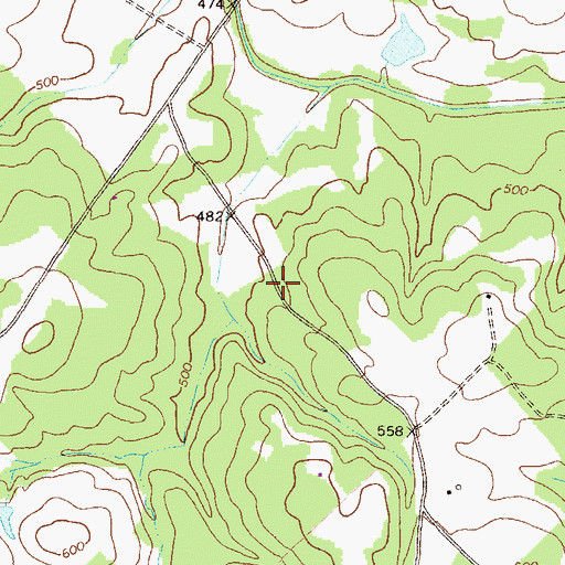 Topographic Map of Buckhead Division, GA