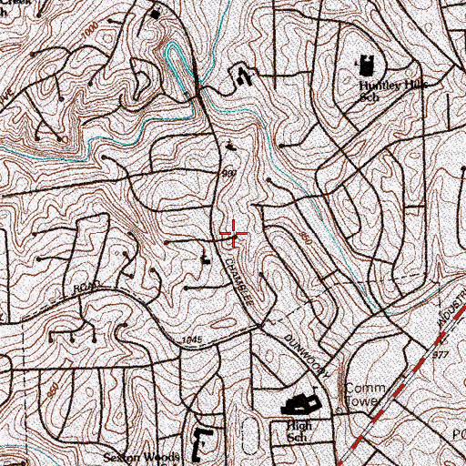 Topographic Map of Chamblee-Doraville Division, GA