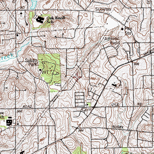 Topographic Map of East Point Division, GA
