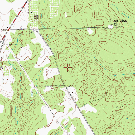 Topographic Map of Ellaville South Division, GA