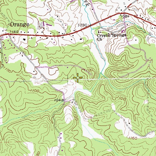 Topographic Map of Lathemtown Division, GA