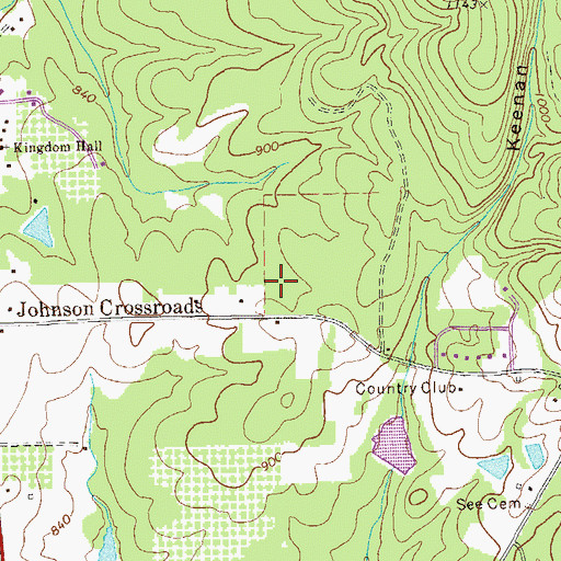 Topographic Map of Manchester Division, GA