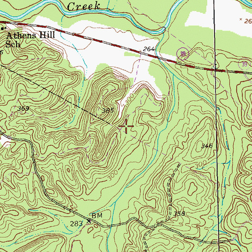 Topographic Map of Omaha Division, GA