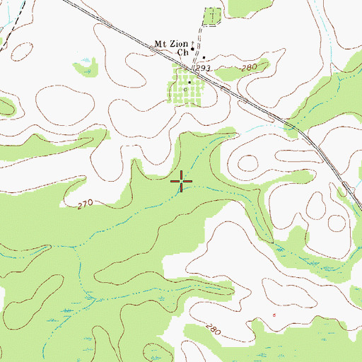 Topographic Map of Sasser Division, GA