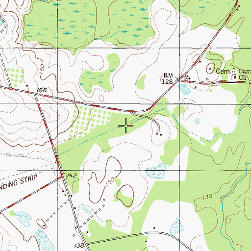 Topographic Map of Sylvania Division, GA