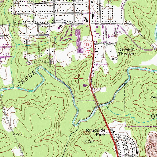 Topographic Map of Thomaston Division, GA