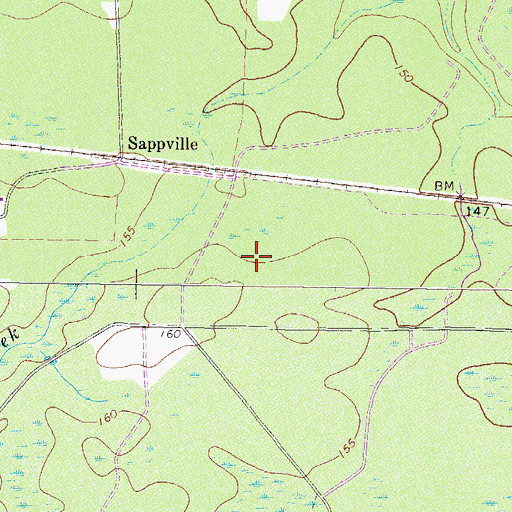 Topographic Map of Waresboro Division, GA