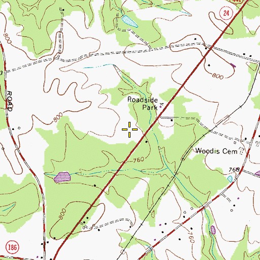 Topographic Map of Watkinsville Division, GA