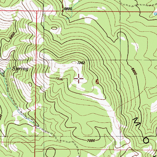Topographic Map of Alridge Division, ID