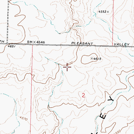 Topographic Map of American Falls Division, ID