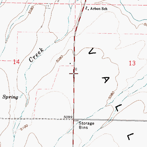 Topographic Map of Arbon Division, ID
