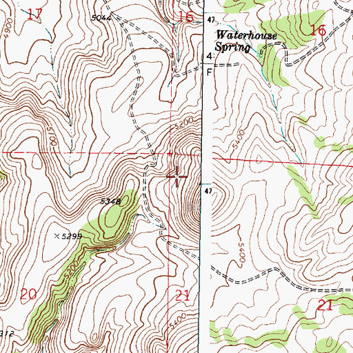 Topographic Map of Fort Hall Division, ID