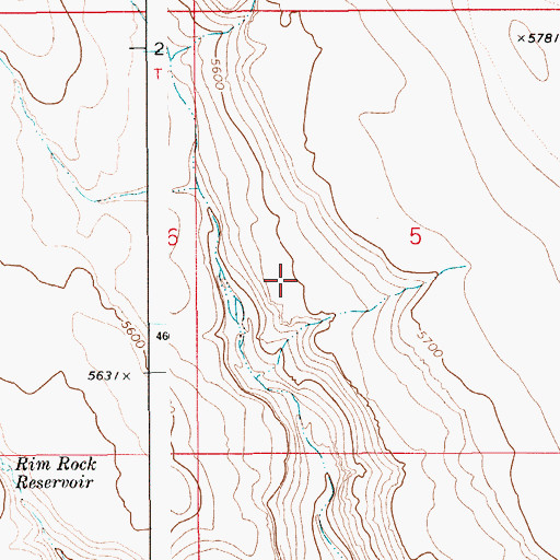 Topographic Map of Grand View Division, ID