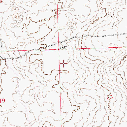 Topographic Map of Hunt Division, ID