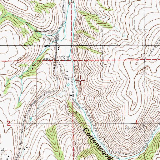 Topographic Map of Nez Perce Division, ID