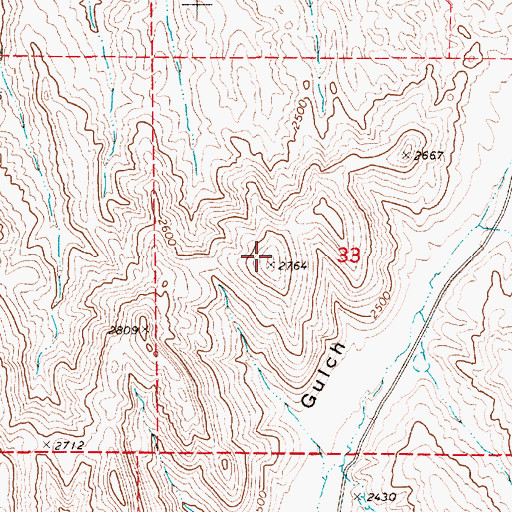 Topographic Map of Payette Division, ID