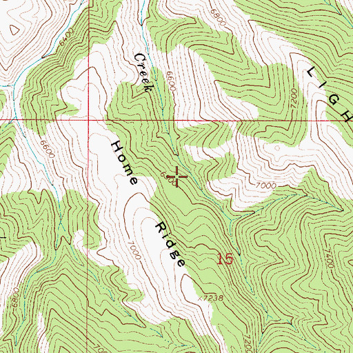 Topographic Map of Swan Valley Division, ID