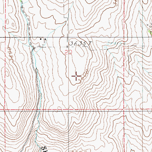 Topographic Map of Weiser Division, ID
