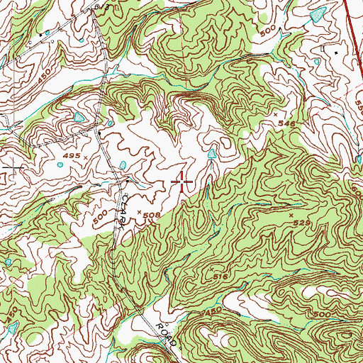 Topographic Map of Dixon Division, KY
