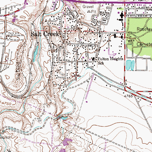 Topographic Map of Bessemer Ditch, CO
