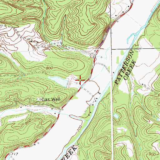 Topographic Map of Leatherman Cemetery, WV