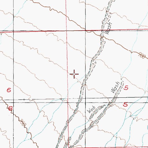 Topographic Map of Clark Division, NV