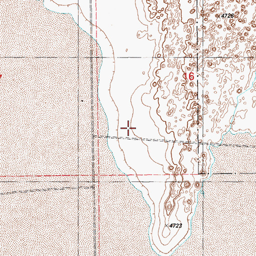 Topographic Map of Duckwater Division, NV