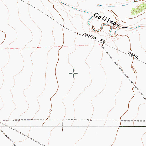 Topographic Map of Wagon Mound Division, NM