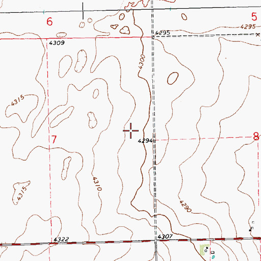 Topographic Map of Boise City Division, OK