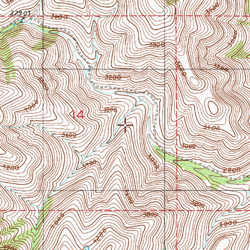 Topographic Map of Imnaha Division, OR