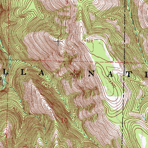 Topographic Map of Pilot Rock Division, OR