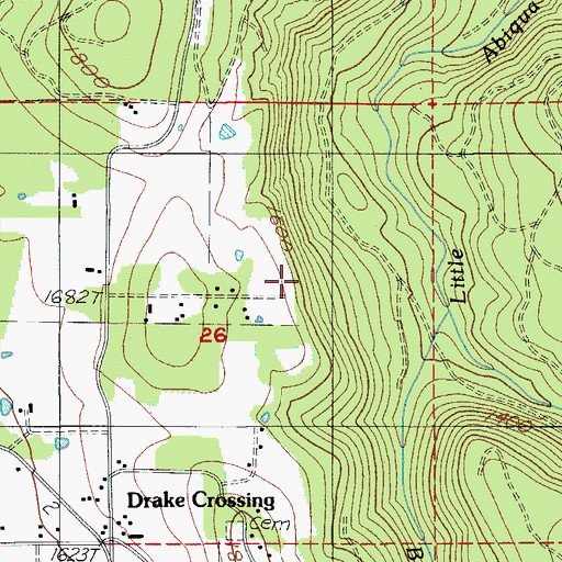 Topographic Map of Silverton Division, OR