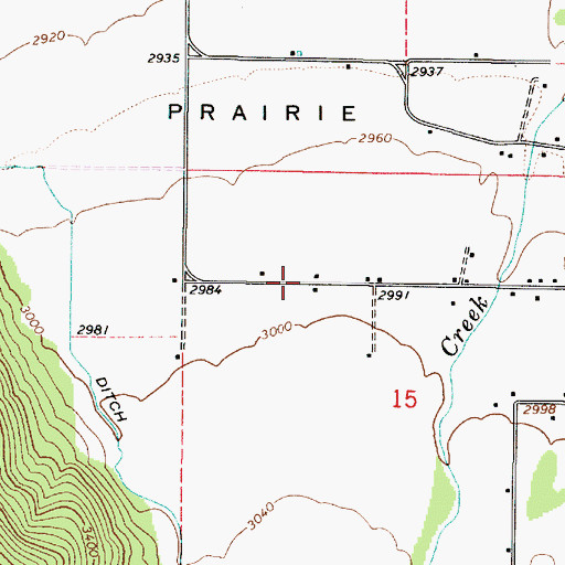 Topographic Map of Wallowa Division, OR