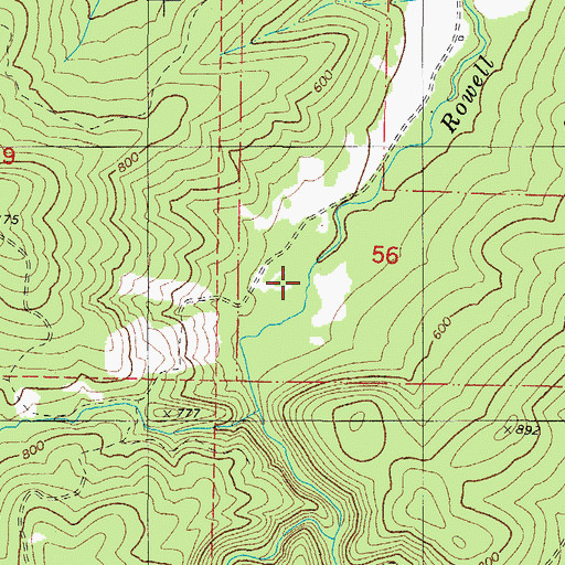 Topographic Map of Willamina Division, OR