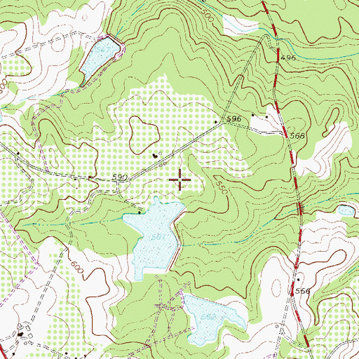 Topographic Map of Johnston Division, SC