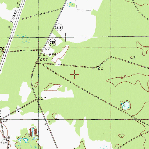 Topographic Map of Lane Division, SC